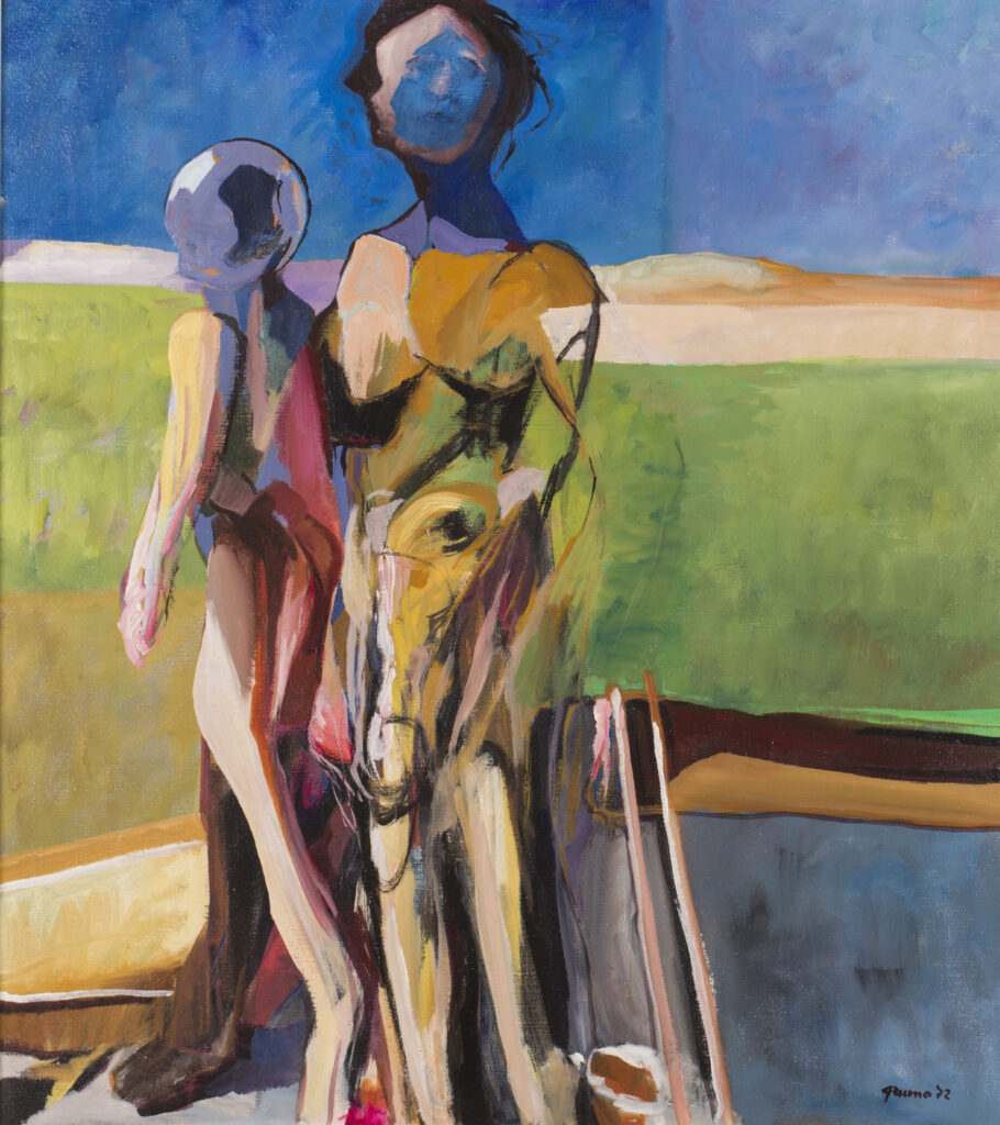Figure su paesaggio 90x80